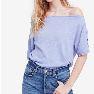 Free People She's So Cool Off the Shoulder Tee